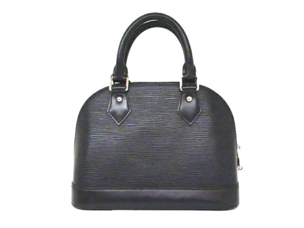 LOUIS VUITTON Alma Shoulder Bag Epi Leather Noir Black